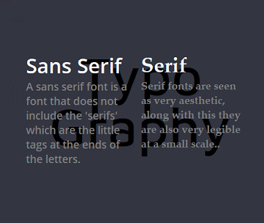 Typography and animation in professional websites